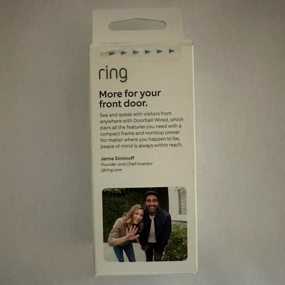 NIB Ring Doorbell Wired ~ NEVER OPENED - Black - Picture 3 of 7